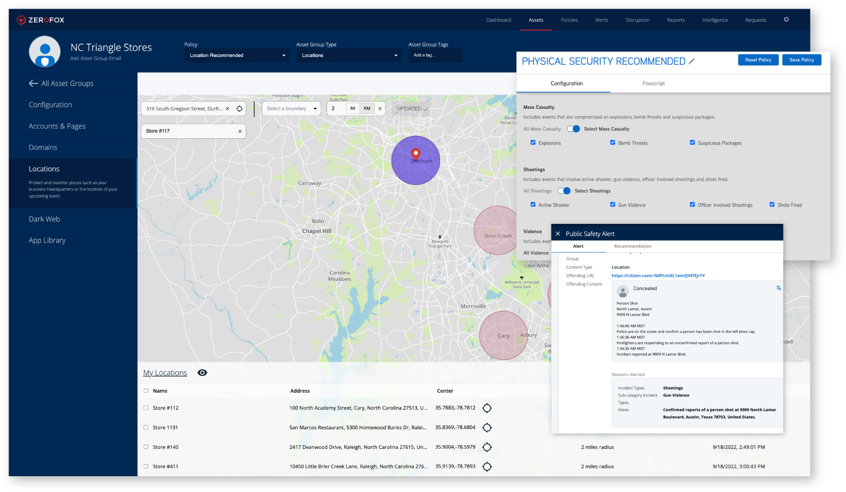 Physical Security Intelligence Key Features